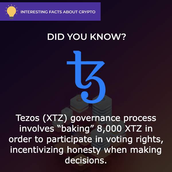 Tezos (XTZ) Interesting Facts