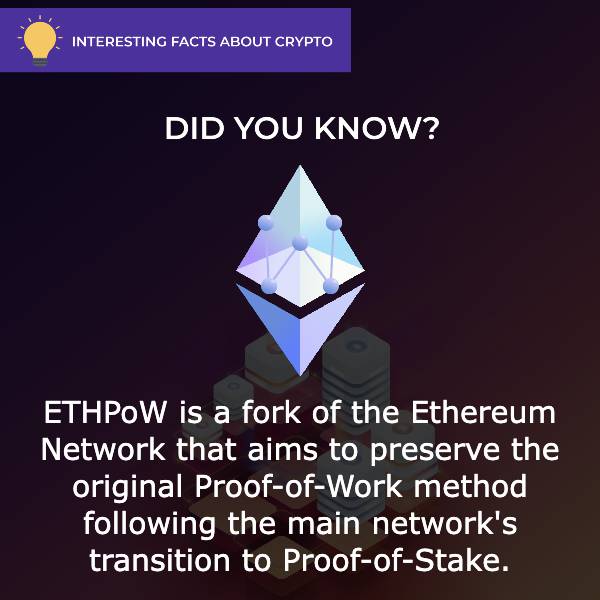 ETHPoW (ETHW) Interesting Facts