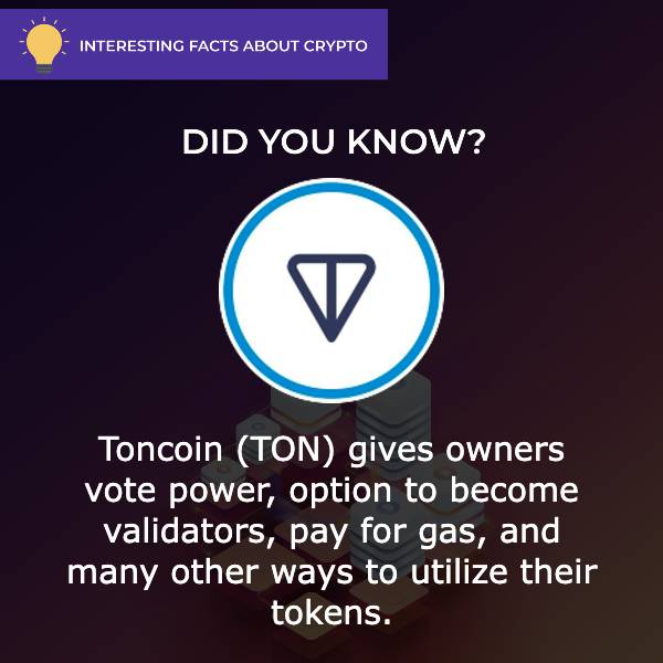 Toncoin (TON) Interesting Facts